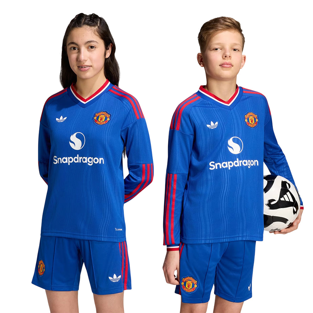 ADIDAS Kids Manchester United Away 2026/27 Longsleeve Jersey Supersports Thailand