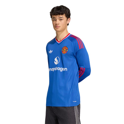 ADIDAS เสื้อแข่งผู้ชายแขนยาวทีมแมนเชสเตอร์ ยูไนเต็ด ชุดเยือน ฤดูกาล 2026/27