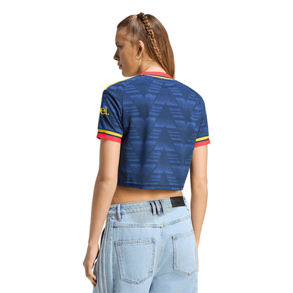 ADIDAS เสื้อแข่งผู้หญิงทรงครอปทีมอาร์เซนอล ชุดเยือน ฤดูกาล 2026/27