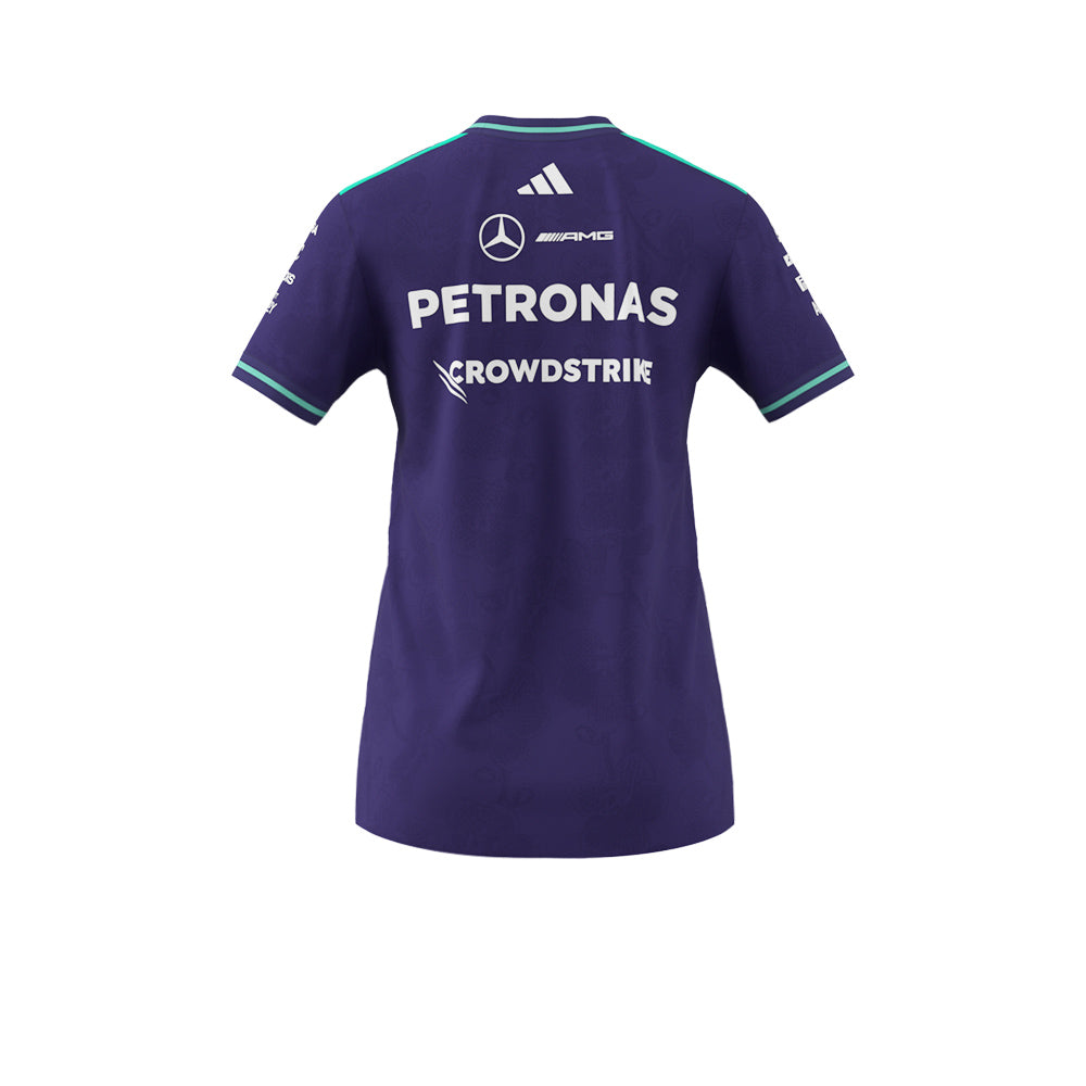 ADIDAS เสื้อแข่งรถผู้หญิงทีม Mercedes - AMG Petronas Formula 1 Team Vanda Bloom เกรด Authentic Supersports Thailand