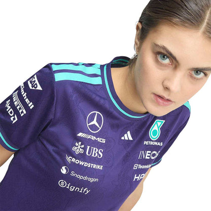 ADIDAS เสื้อแข่งรถผู้หญิงทีม Mercedes - AMG Petronas Formula 1 Team Vanda Bloom เกรด Authentic