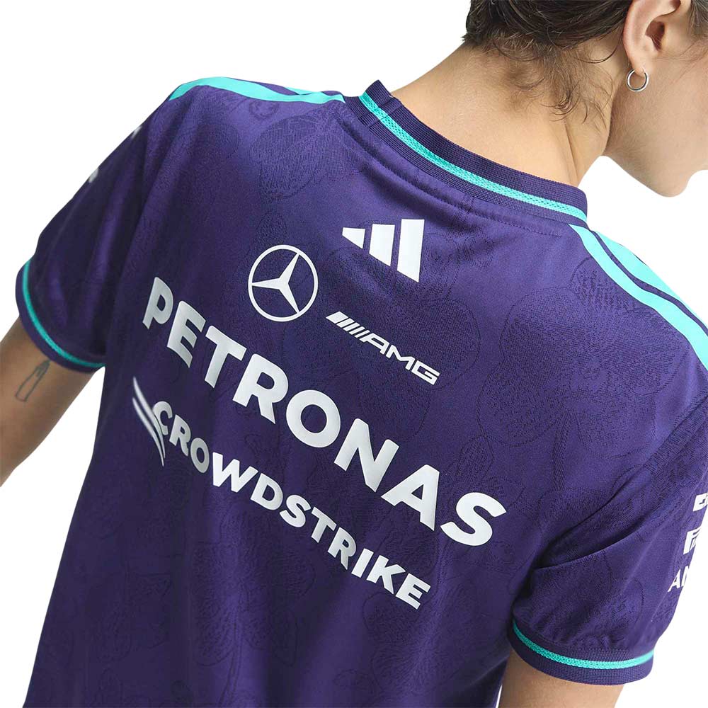 ADIDAS เสื้อแข่งรถผู้หญิงทีม Mercedes - AMG Petronas Formula 1 Team Vanda Bloom เกรด Authentic Supersports Thailand