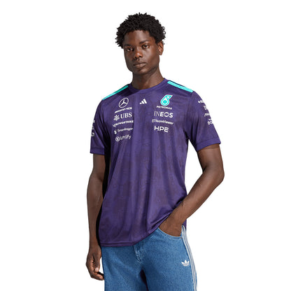 ADIDAS เสื้อแข่งรถผู้ชายทีม Mercedes - AMG Petronas Formula 1 Team Vanda Bloom