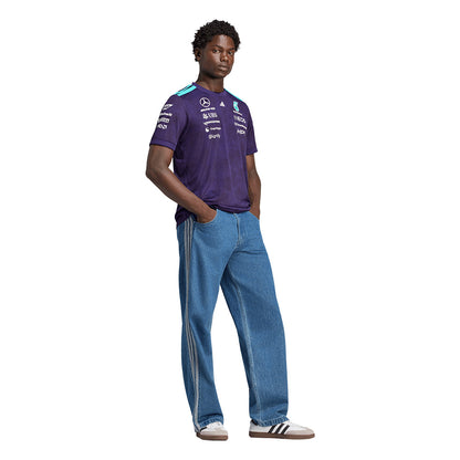 ADIDAS เสื้อแข่งรถผู้ชายทีม Mercedes - AMG Petronas Formula 1 Team Vanda Bloom