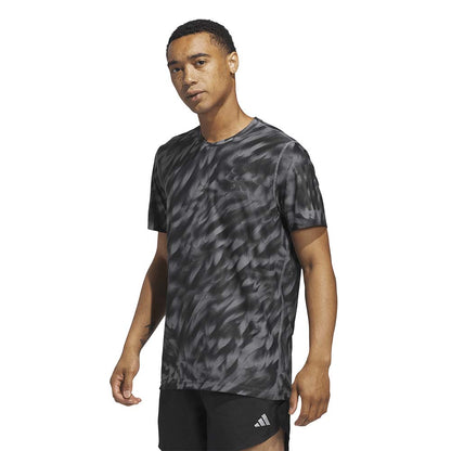 ADIDAS Own The Run Allover Print Men's Running T-Shirt