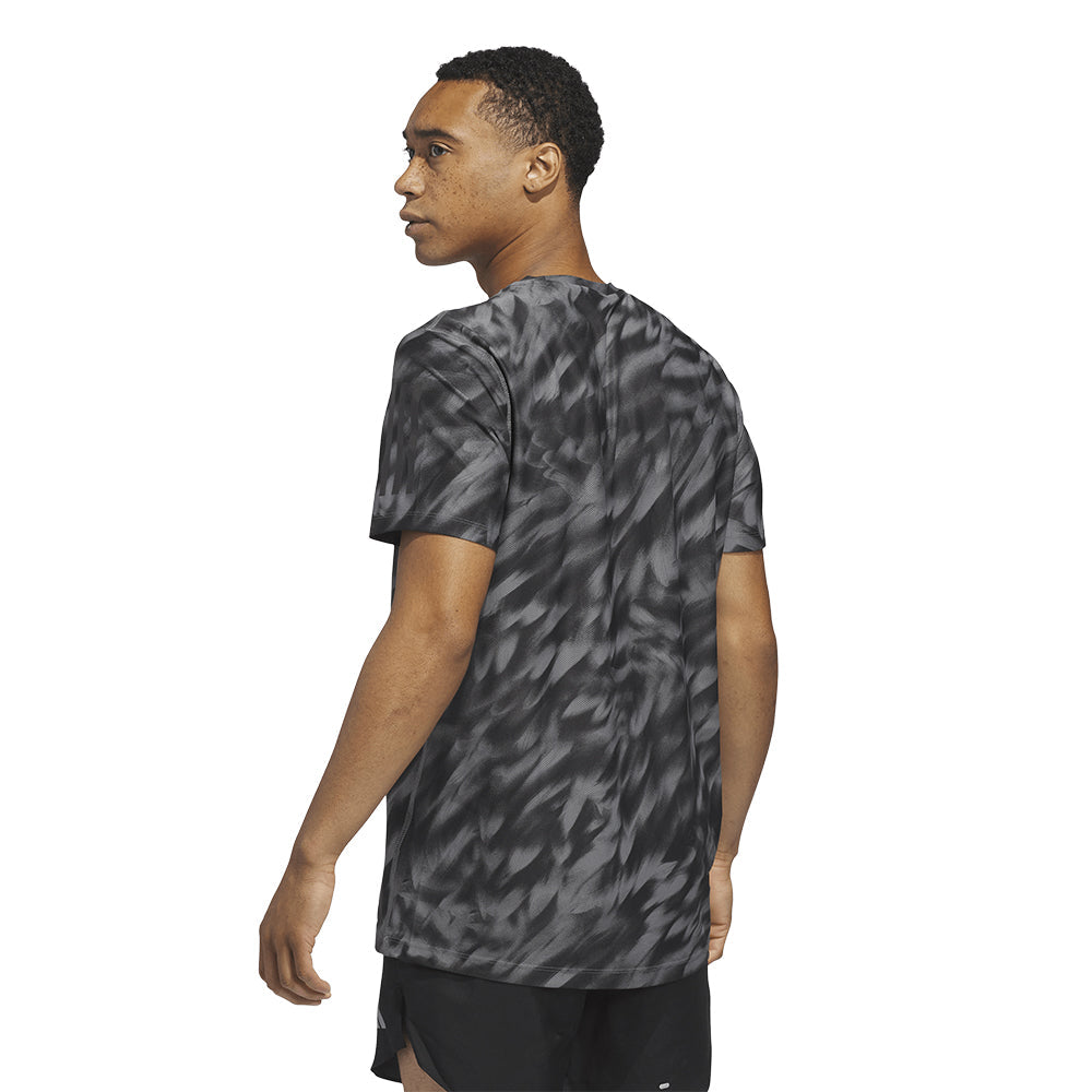 ADIDAS Own The Run Allover Print Men's Running T-Shirt - Supersports Thailand
