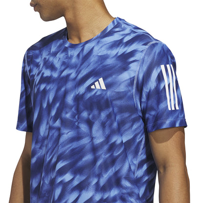 ADIDAS Own The Run Allover Print Men's Running T-Shirt