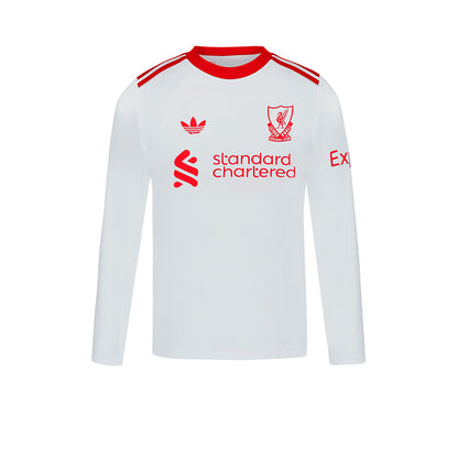 ADIDAS เสื้อแข่งเด็กแขนยาวทีมลิเวอร์พูล ชุดเยือน เกรด Fan ฤดูกาล 2026/27