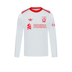 ADIDAS เสื้อแข่งเด็กแขนยาวทีมลิเวอร์พูล ชุดเยือน เกรด Fan ฤดูกาล 2026/27