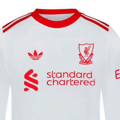 ADIDAS เสื้อแข่งเด็กแขนยาวทีมลิเวอร์พูล ชุดเยือน เกรด Fan ฤดูกาล 2026/27