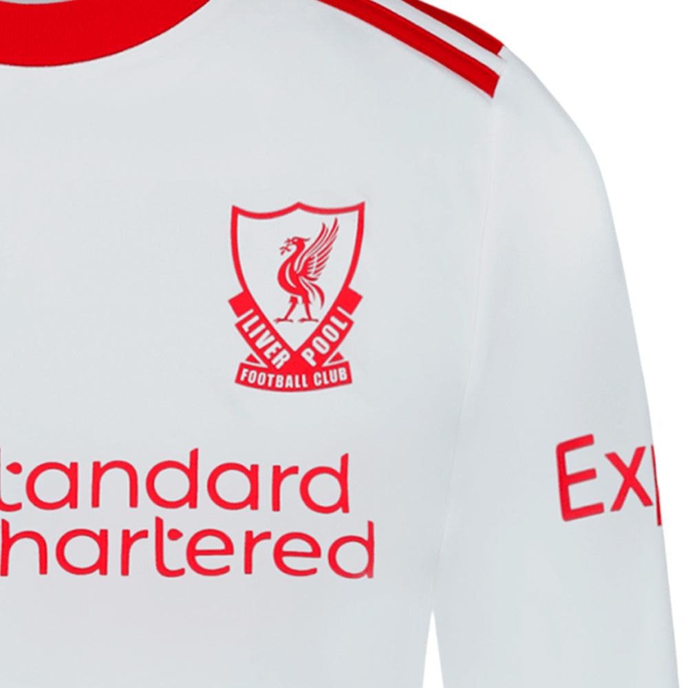 ADIDAS เสื้อแข่งเด็กแขนยาวทีมลิเวอร์พูล ชุดเยือน เกรด Fan ฤดูกาล 2026/27 Supersports Thailand