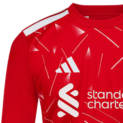 ADIDAS เสื้อแข่งเด็กแขนยาวทีมลิเวอร์พูล ชุดเหย้า เกรด Fan ฤดูกาล 2026/27