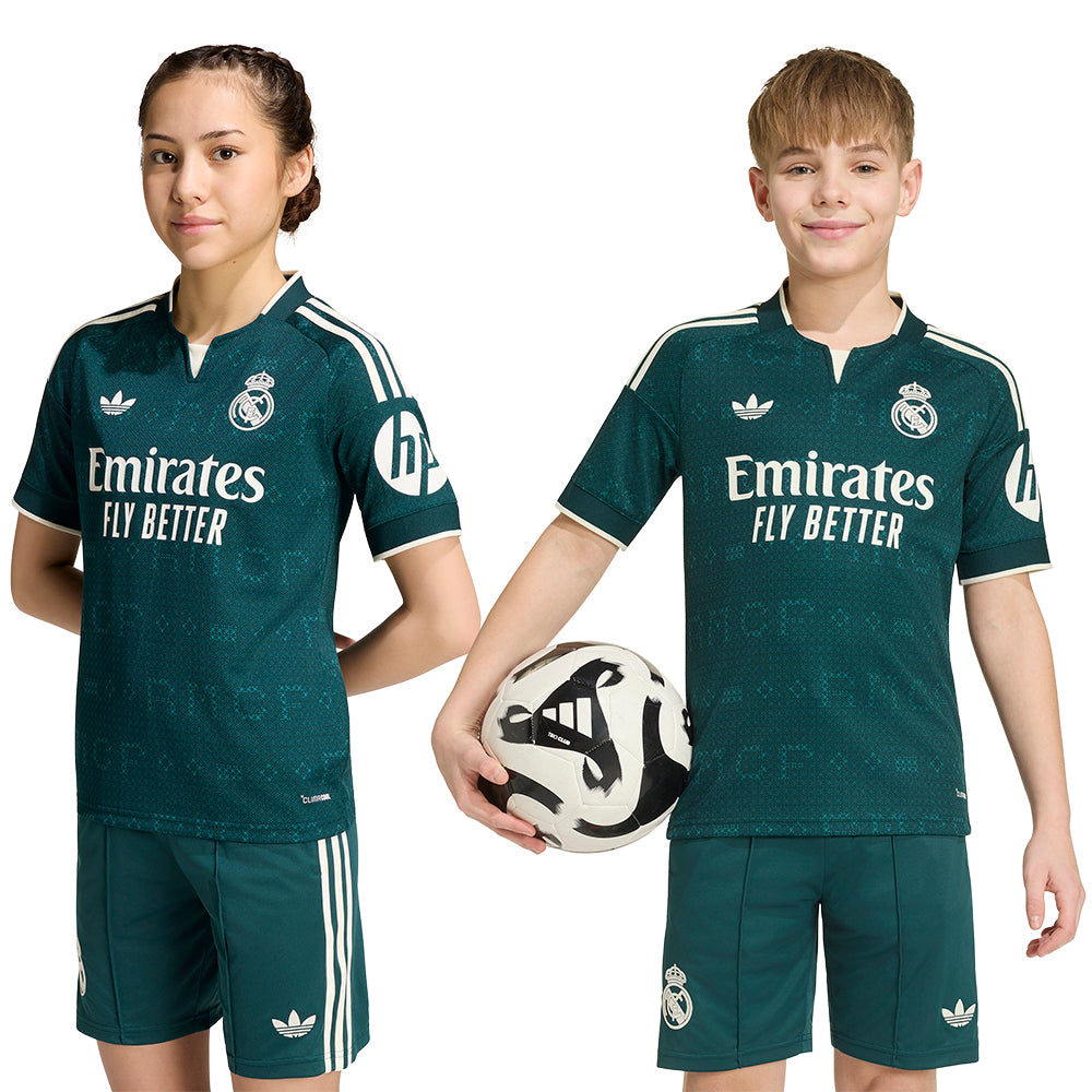 ADIDAS เสื้อแข่งเด็กทีมเรอัล มาดริด ชุดเยือน ฤดูกาล 2026/27 Supersports Thailand
