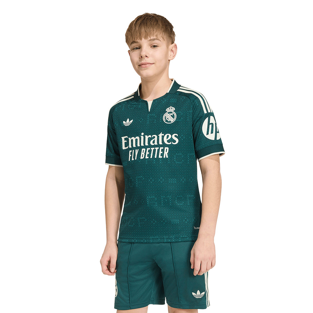 ADIDAS เสื้อแข่งเด็กทีมเรอัล มาดริด ชุดเยือน ฤดูกาล 2026/27 Supersports Thailand