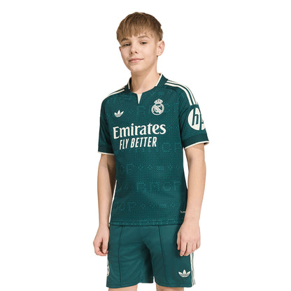 ADIDAS เสื้อแข่งเด็กทีมเรอัล มาดริด ชุดเยือน ฤดูกาล 2026/27