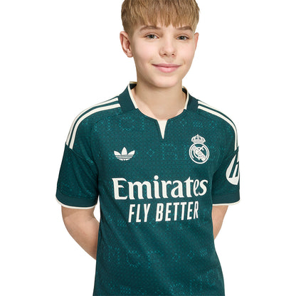 ADIDAS เสื้อแข่งเด็กทีมเรอัล มาดริด ชุดเยือน ฤดูกาล 2026/27