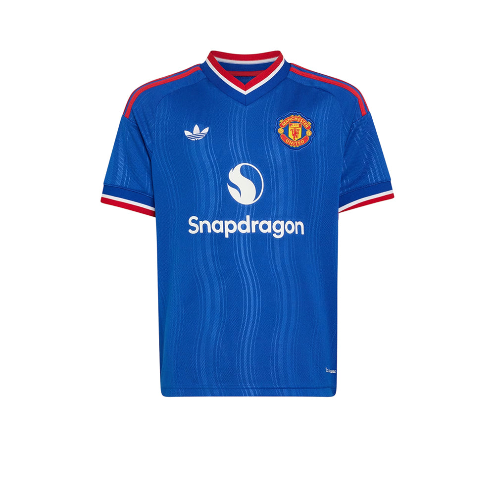 ADIDAS เสื้อแข่งเด็กทีมแมนเชสเตอร์ ยูไนเต็ด ชุดเยือน ฤดูกาล 2026/27 Supersports Thailand