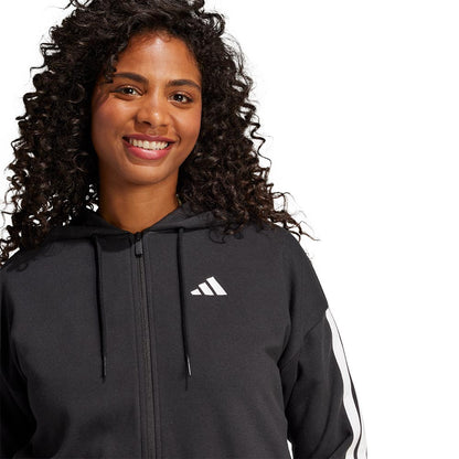 ADIDAS Essentials 3-Stripes French Terry Full-Zip Hoodie Women's Lifestyle Jacket - Supersports Thailand