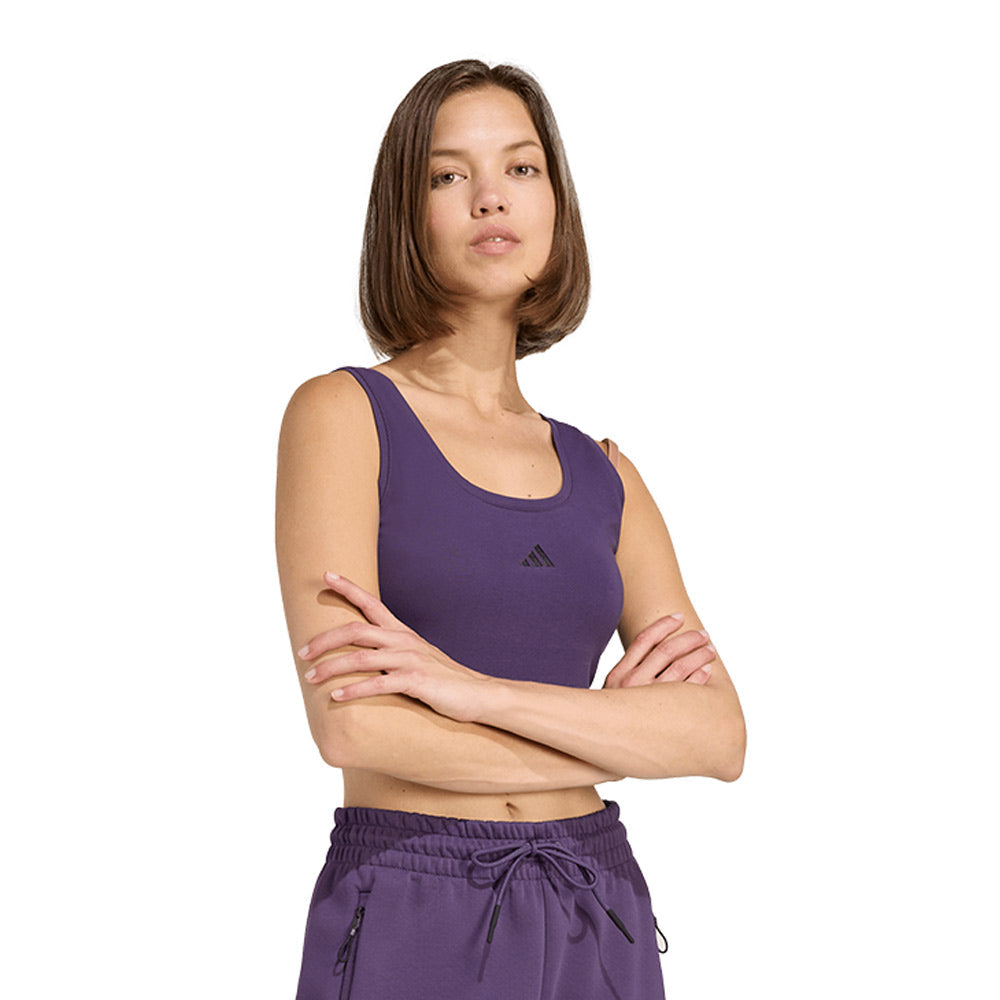 ADIDAS Essentials Small Logo Cotton Lifestyle เสื้อกล้ามผู้หญิง