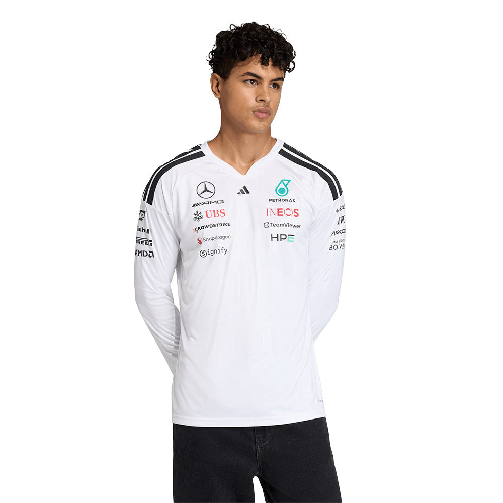 ADIDAS Men's Mercedes - AMG Petronas Formula One Team Long Sleeve Driver Jersey - Supersports Thailand