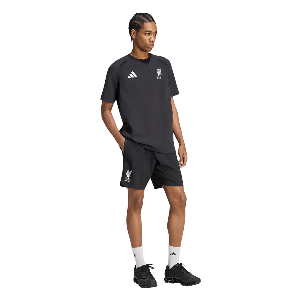 ADIDAS Liverpool FC Tiro Travel กางเกงฟุตบอลขาสั้นผู้ชาย Supersports Thailand