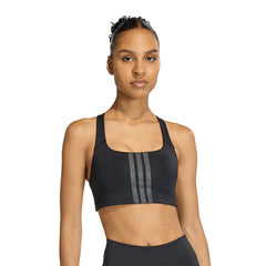ADIDAS Optime Workout 3-Stripes Medium Support Women's Training Sports Bra - Supersports Thailand