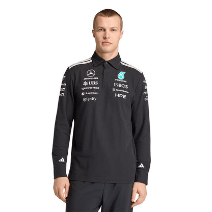 ADIDAS Mercedes - AMG Petronas Formula One Team Engineers Long Sleeve Men's Polo Shirt - Supersports Thailand