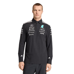 ADIDAS Mercedes - AMG Petronas Formula One Team Engineers Long Sleeve Men's Polo Shirt - Supersports Thailand