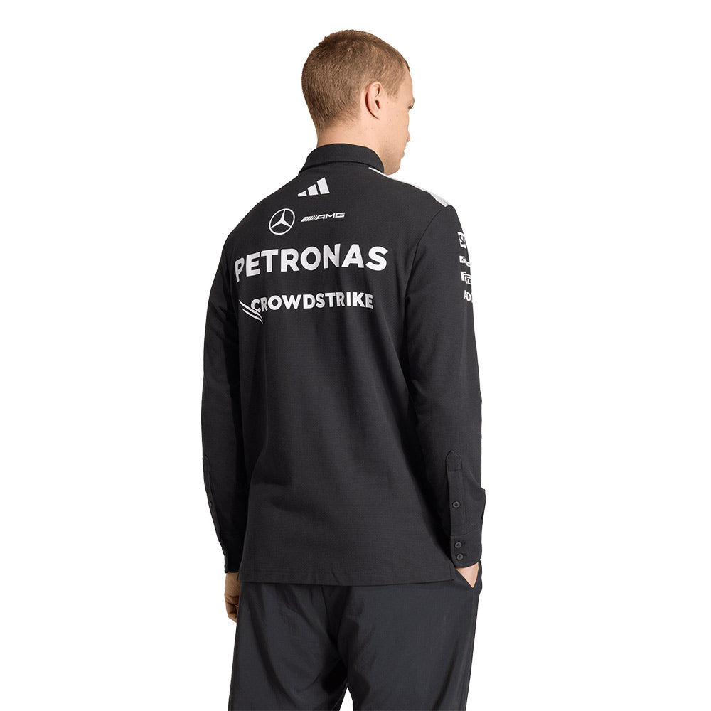 ADIDAS Mercedes - AMG Petronas Formula One Team Engineers Long Sleeve Men's Polo Shirt - Supersports Thailand Supersports Thailand