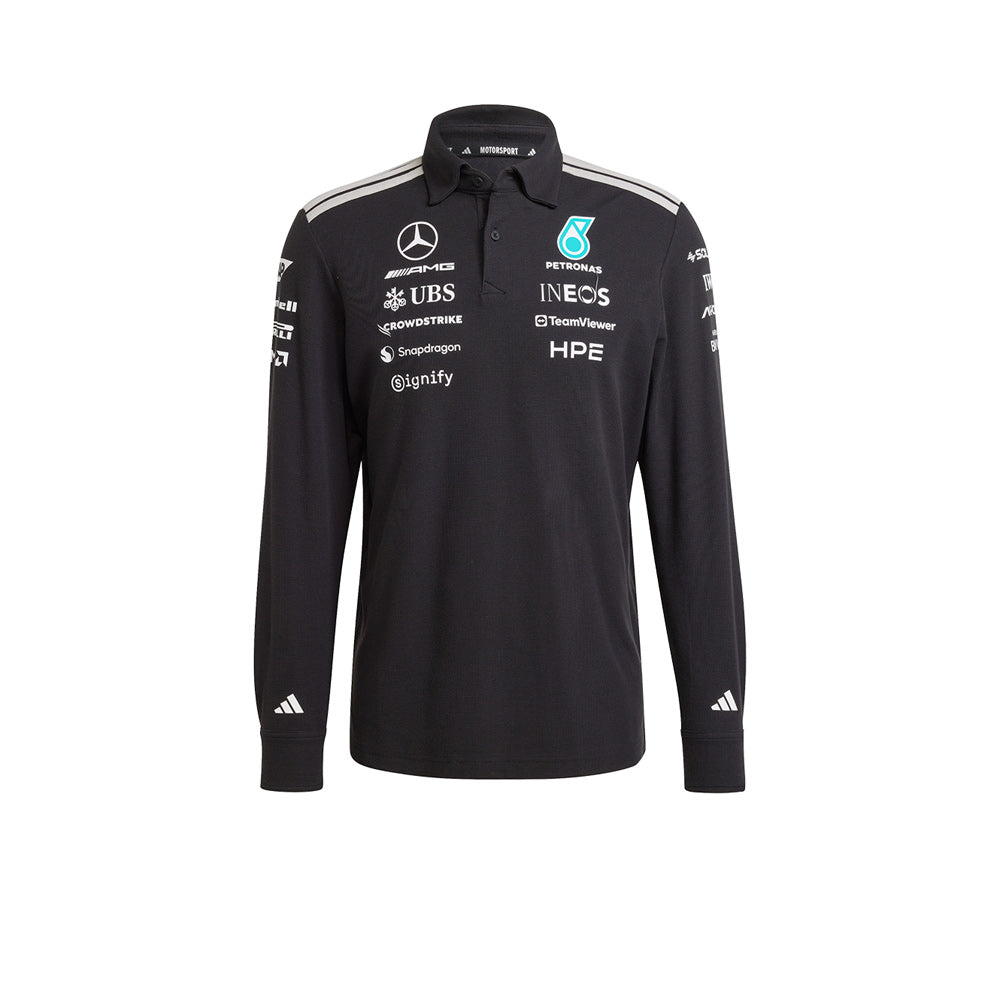 ADIDAS Mercedes - AMG Petronas Formula One Team Engineers Long Sleeve Men's Polo Shirt - Supersports Thailand