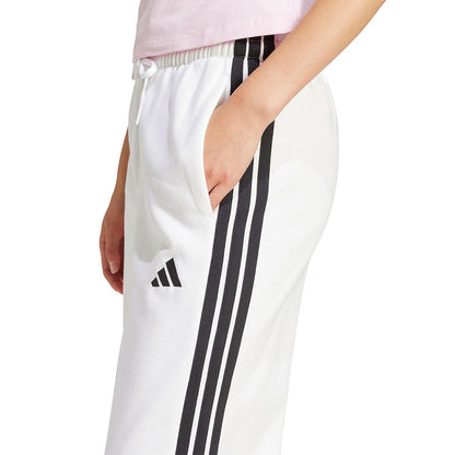 ADIDAS Essentials 3-Stripes Open-Hem Fleece Women's Casual Pants