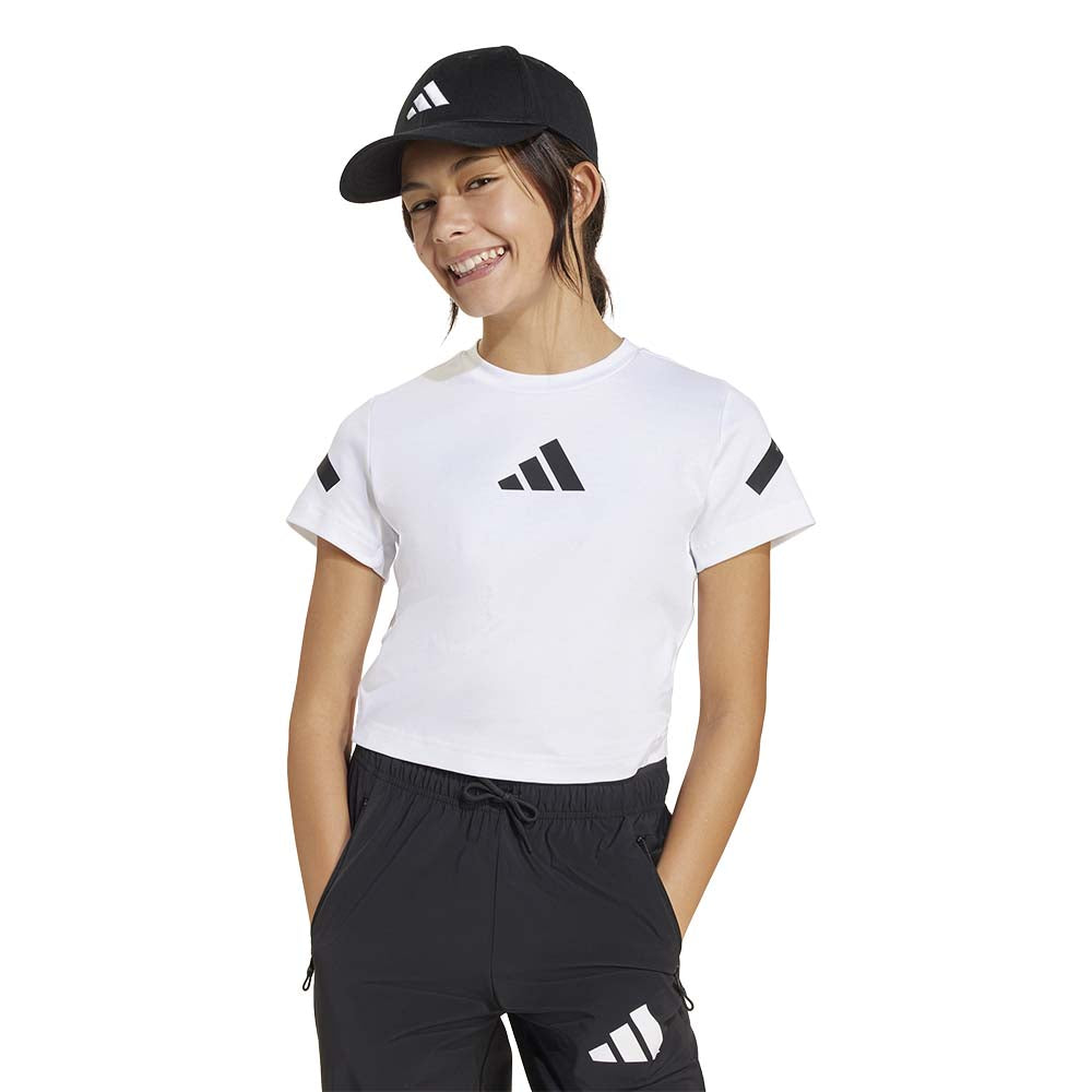ADIDAS Z.N.E. Fitted Crop Kids T-Shirt - Supersports Thailand