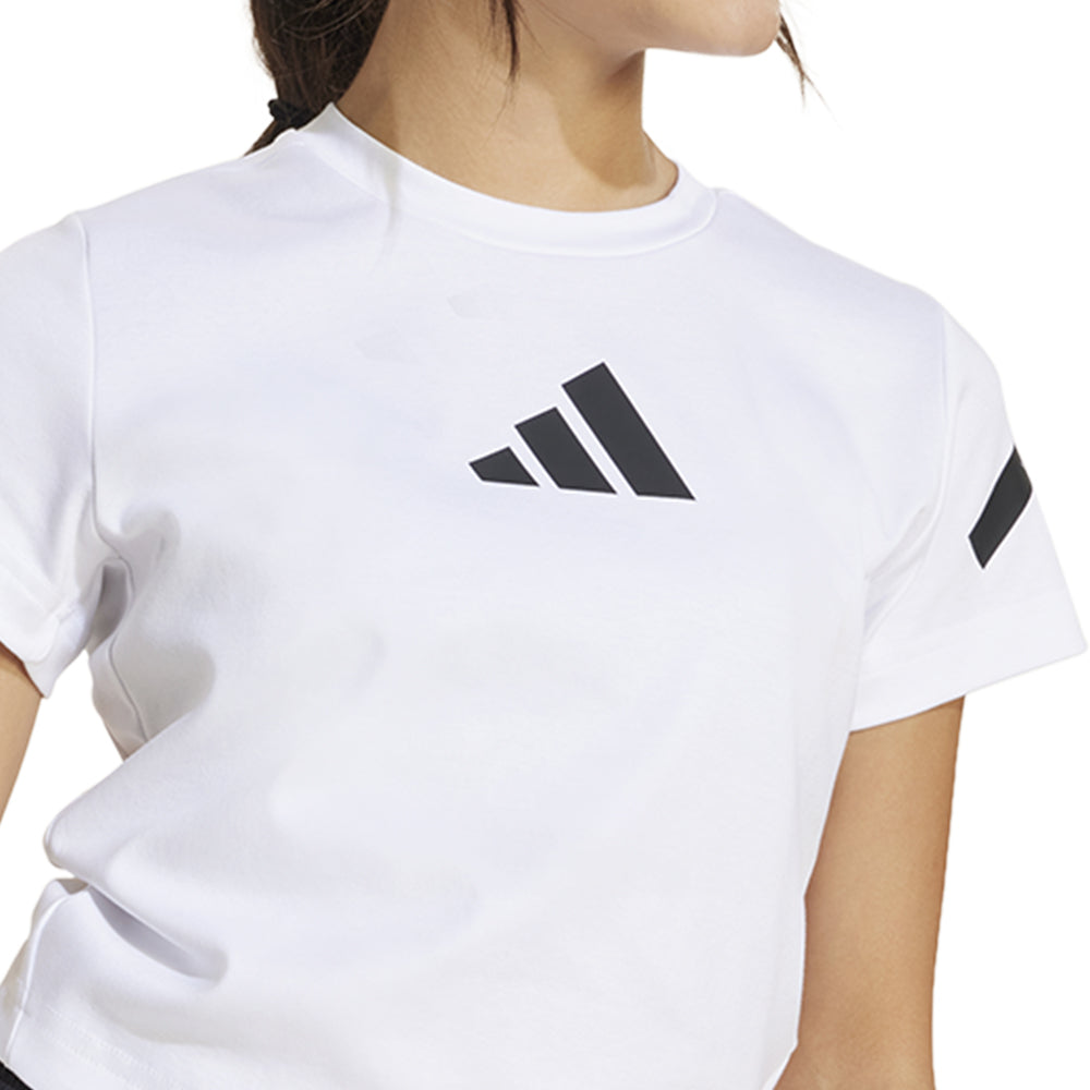 ADIDAS Z.N.E. Fitted Crop Kids T-Shirt - Supersports Thailand