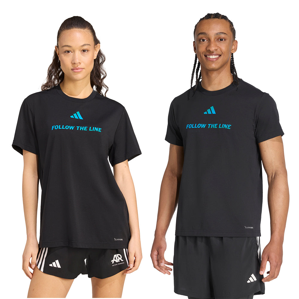 ADIDAS Follow The Line Graphic Unitefit เสื้อวิ่งผู้ใหญ่