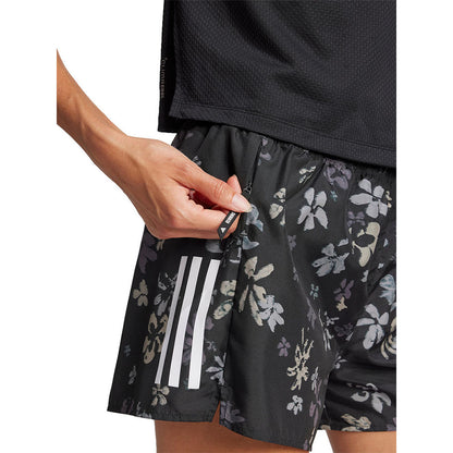 ADIDAS Own the Run CLIMACOOL High Rise Floral Women's Running Shorts