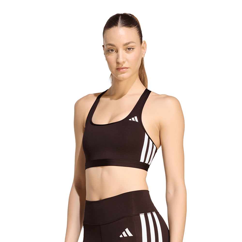 ADIDAS Optime Essentials Workout 3-Stripes Medium Support Women's Sports Bra - Supersports Thailand Supersports Thailand
