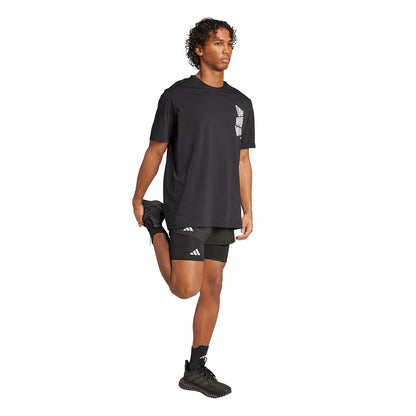 ADIDAS Running One More Mile Graphic เสื้อวิ่งผู้ชาย