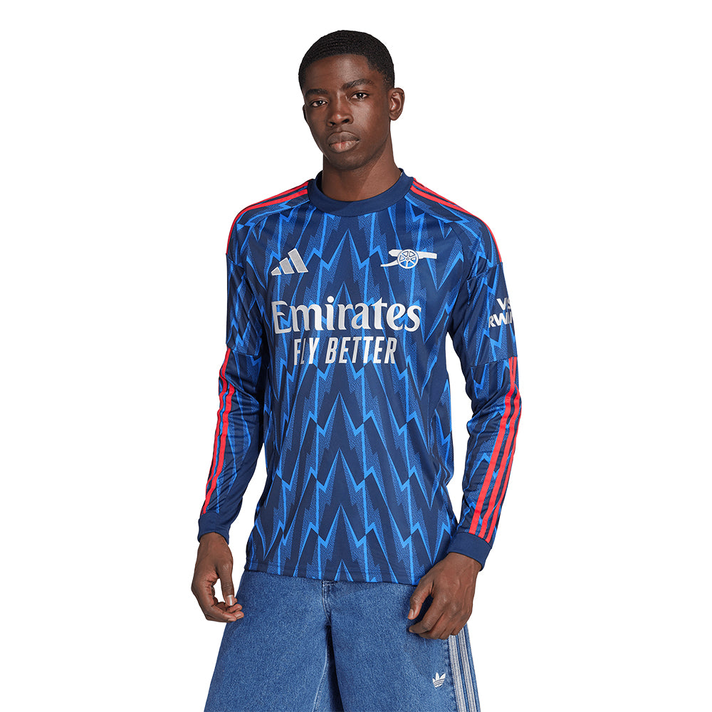 ADIDAS เสื้อแข่งผู้ชายแขนยาวทีมอาร์เซนอล ชุดเยือน ฤดูกาล 2025/26