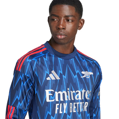 ADIDAS เสื้อแข่งผู้ชายแขนยาวทีมอาร์เซนอล ชุดเยือน ฤดูกาล 2025/26
