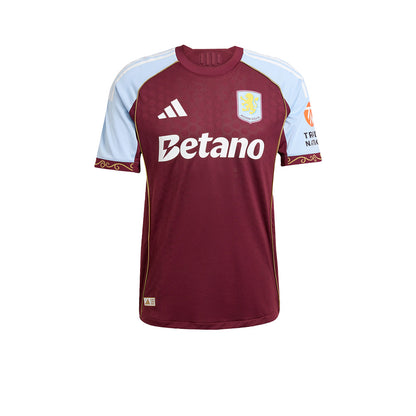 ADIDAS เสื้อแข่งผู้ชายทีมแอสตันวิลลา ชุดเหย้า เกรด Authentic ฤดูกาล 2025/26
