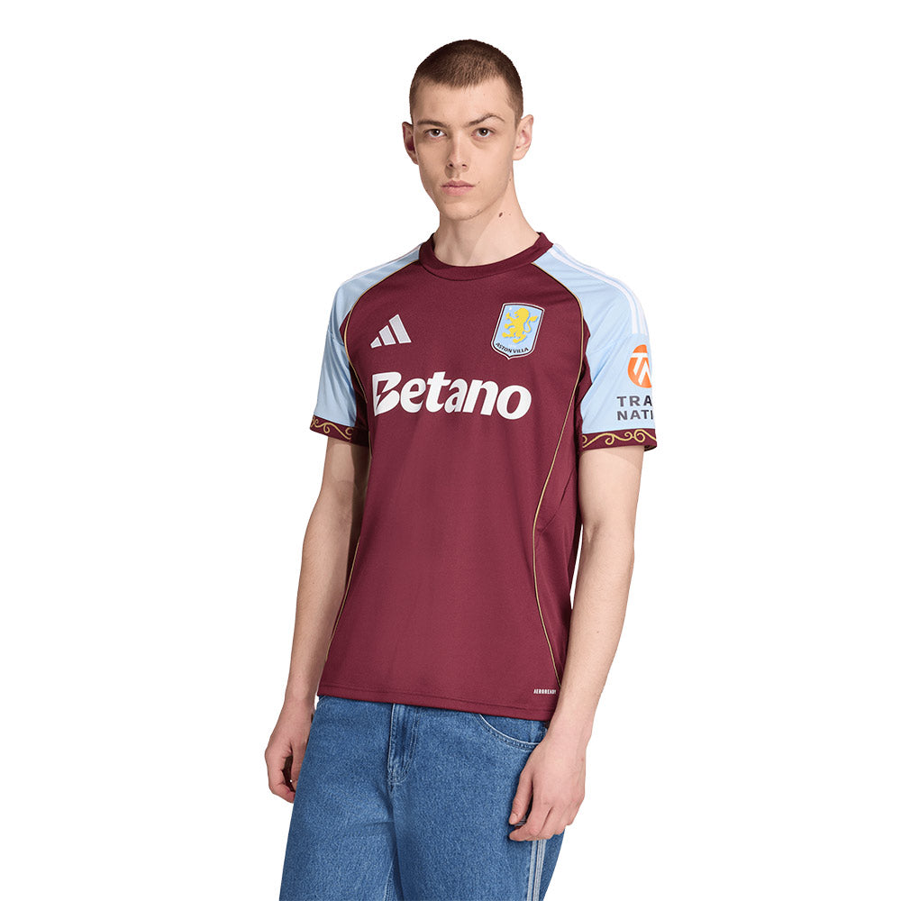 ADIDAS เสื้อแข่งผู้ชายทีมแอสตันวิลลา ชุดเหย้า ฤดูกาล 2025/26