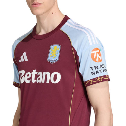 ADIDAS เสื้อแข่งผู้ชายทีมแอสตันวิลลา ชุดเหย้า ฤดูกาล 2025/26