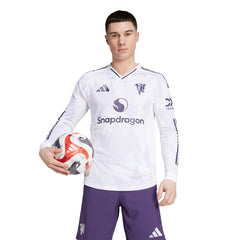 ADIDAS Men's Manchester United Away Authentic 2025/26 Long Sleeve Jersey