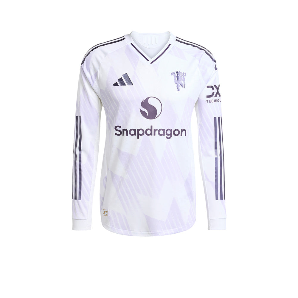 ADIDAS Men's Manchester United Away Authentic 2025/26 Long Sleeve Jersey