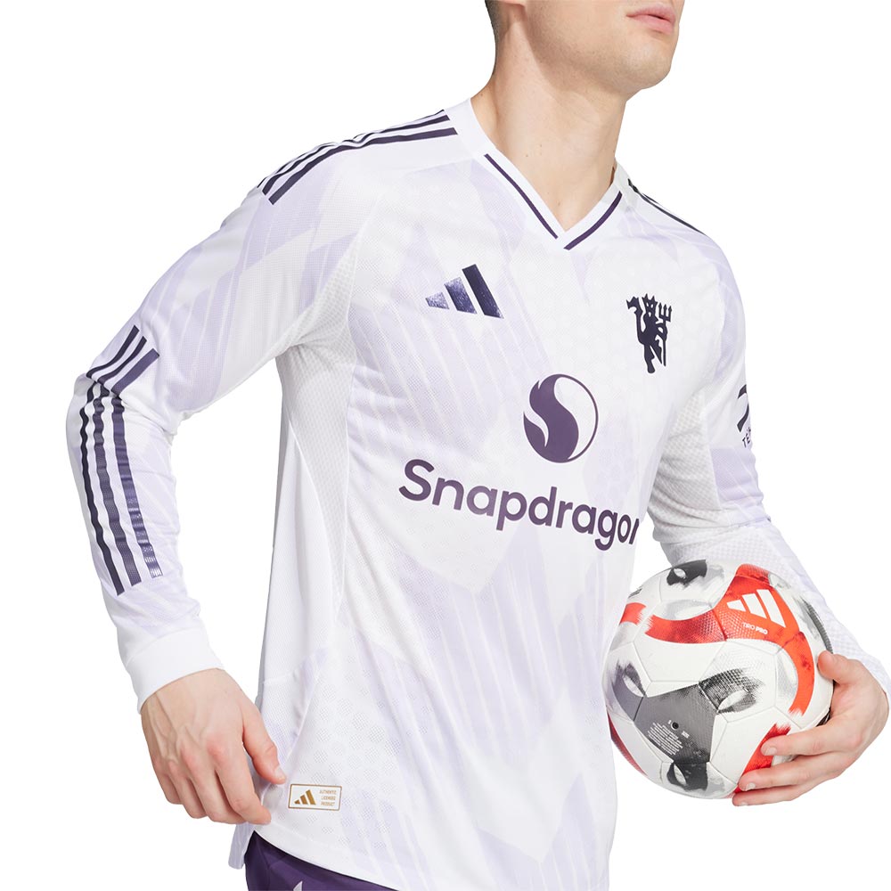 ADIDAS Men's Manchester United Away Authentic 2025/26 Long Sleeve Jersey
