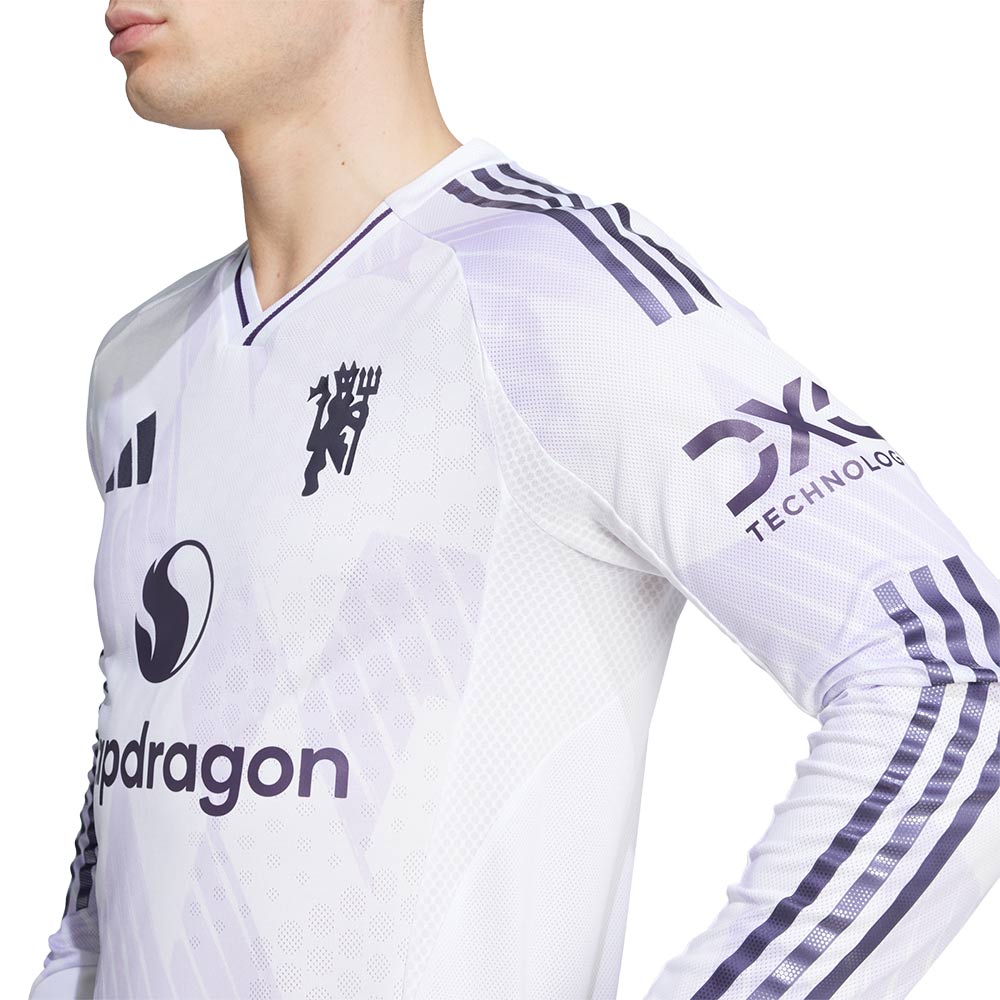 ADIDAS Men's Manchester United Away Authentic 2025/26 Long Sleeve Jersey