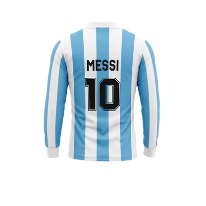 ALL STAR PARTNER AFA Argentina Messi 10 Long Sleeve เสื้อฟุตบอลผู้ชาย