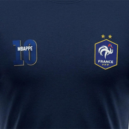 ALL STAR PARTNER France Team Mbappe No.10 Men's Football T-Shirt
