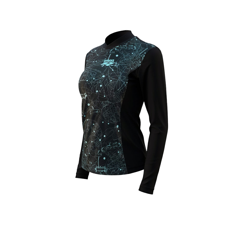 ARENA Black Long Sleeve Women's Rashguard - Supersports Thailand Supersports Thailand