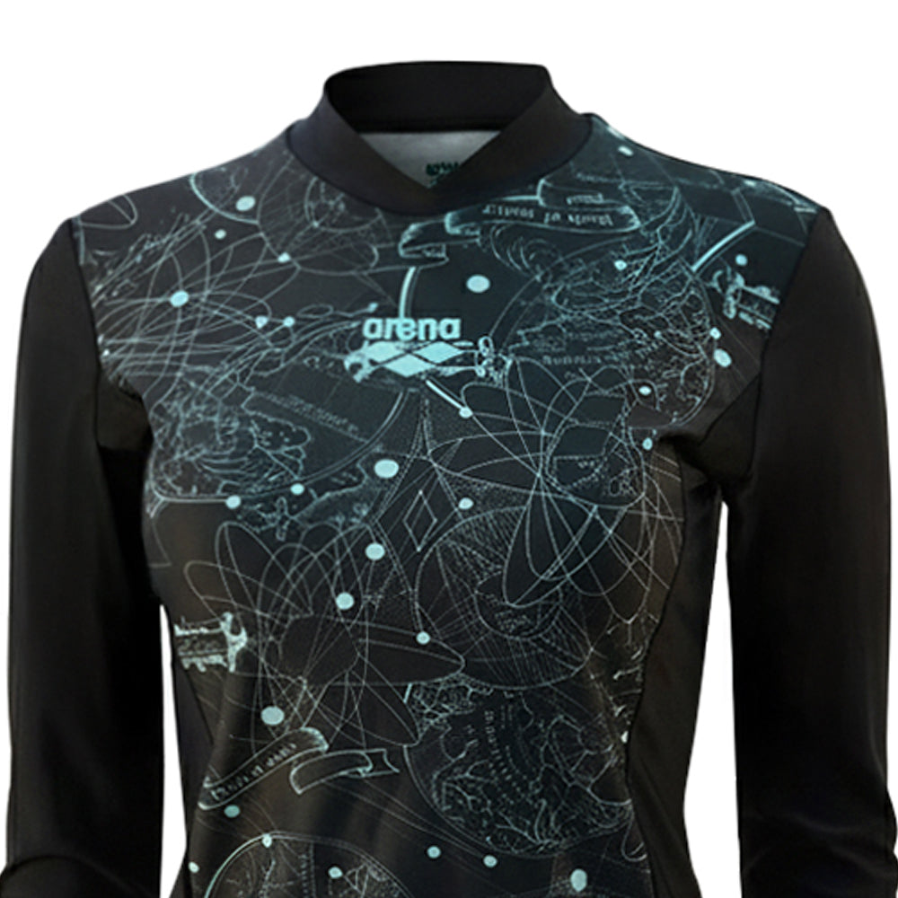 ARENA Black Long Sleeve Women's Rashguard - Supersports Thailand